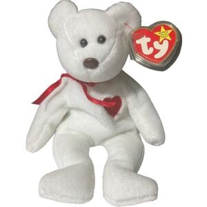 Ty 4058 Valentino Bear Beanie Baby 1993/1994 rare and retired , brown nose.